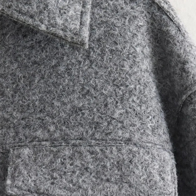 MUJER Tweed Cropped Jackets for Women Autumn Winter Short Coat Jacket Women Zip Crop Demi-season Jacket Woman New in outerwears